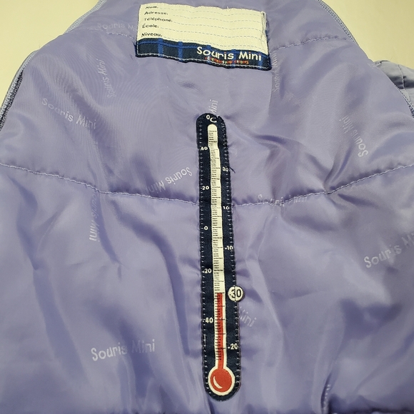 Souris Mini one piece snowsuit size 6/9M - Picture 7 of 10
